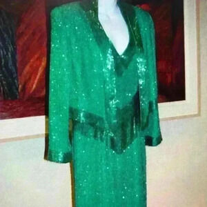 Claire’s Collection sequin gown size Large